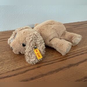 STEIFF Floppy Lumpi Hund Dog Puppy Tan Plush 8" Germany Sold Out 242595